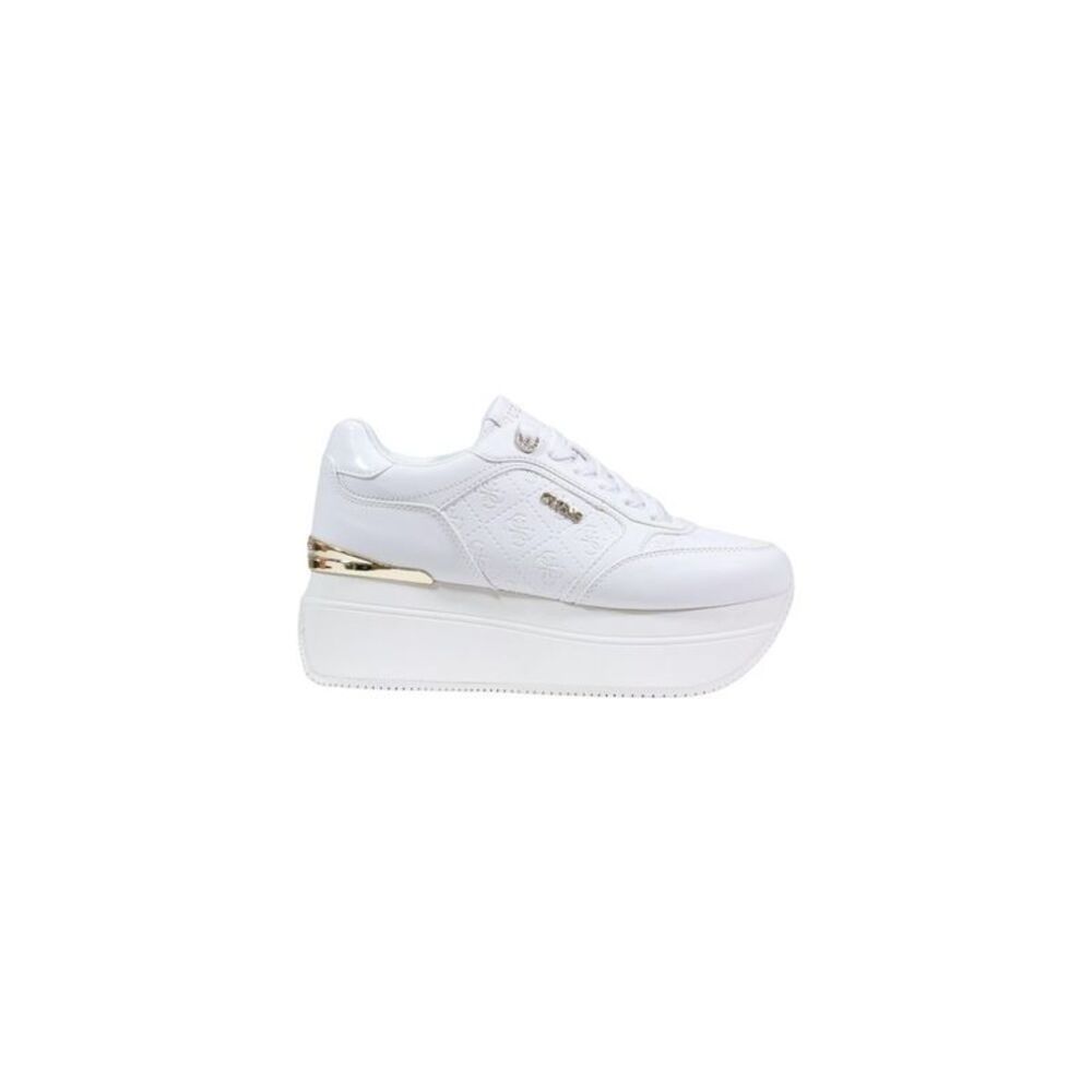 Guess White Polyethylene Platform Women's Sneakers